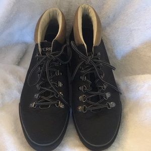 Men’s SPERRY Top-Sider Ankle Boots Black Lace-Up Sz 7.5M STS14485